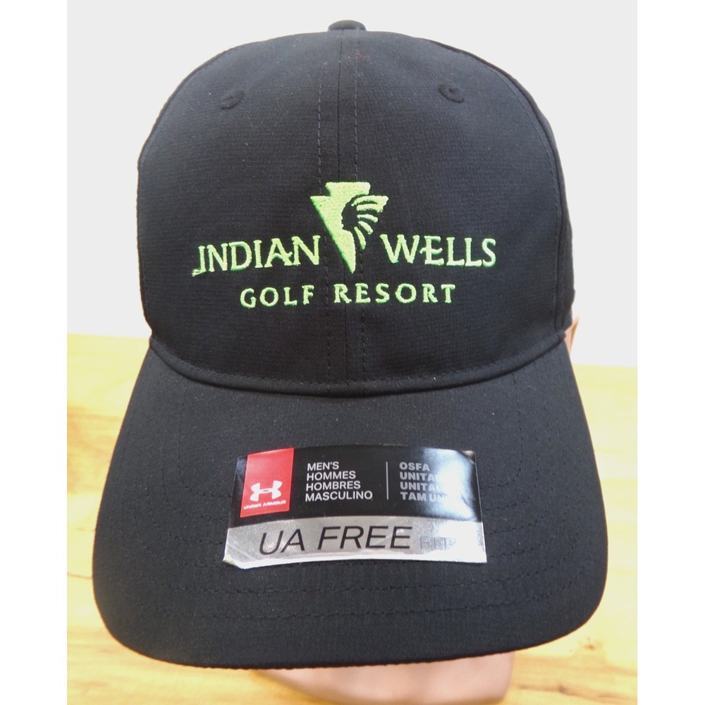 Under‎ Armour Cap Hat Indian Wells Golf Resort Adjustable Strap New Black